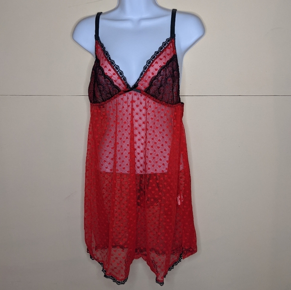 Avidlove Other - NWT Avidlove Women's Babydoll Lingerie with Red Heart Lace